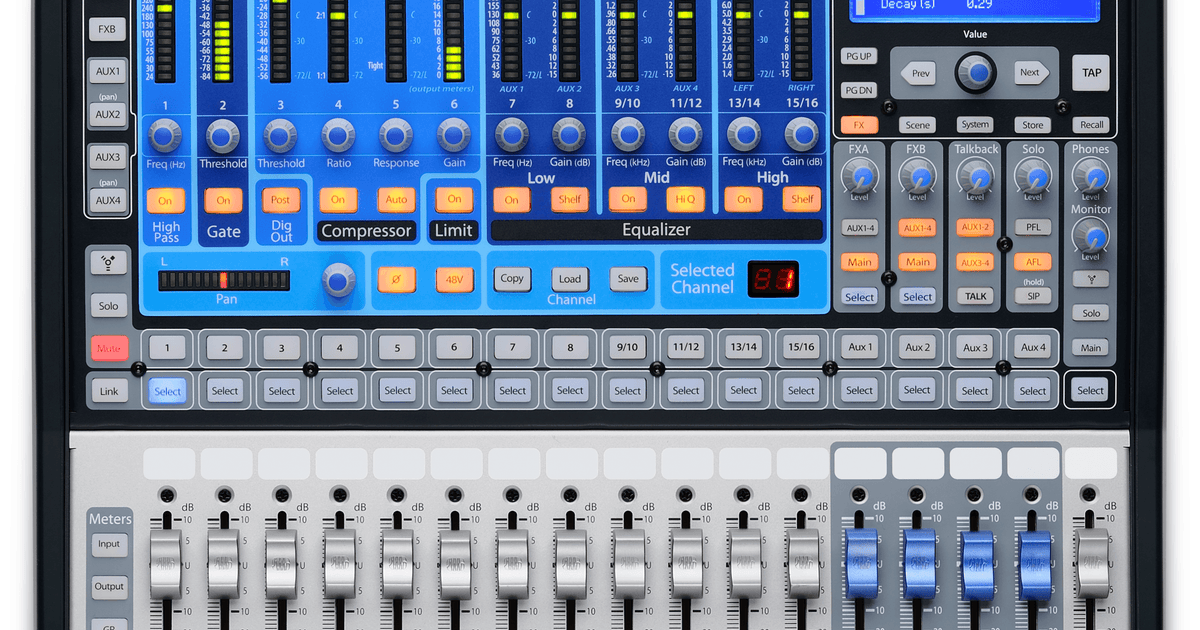 マッサー PreSonus STUDIO LIVE 16.0.2 Presonus StudioLive 16.0.2 USB16x2 Performance and Recording