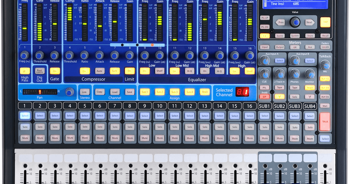 【PreSouns】卓上デジタルミキサーStudioLIVE16.4.2AI StudioLive® 16.4.2 – PreSonus